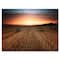 Designart - Landscape With A Field Full of Hay Bales At Sunset - Farmhouse Canvas Wall Art Print